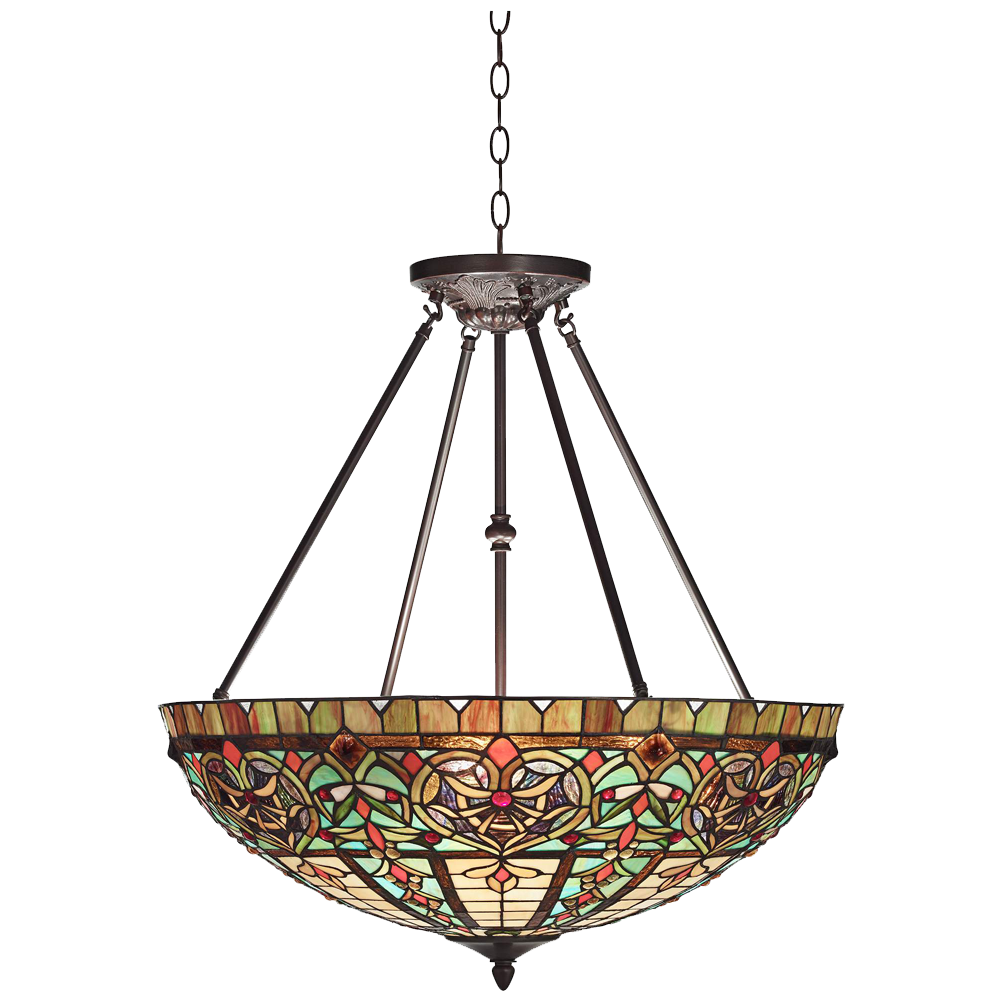 Corazon Bronze 25wide Robert Louis Tiffany Pendant Light