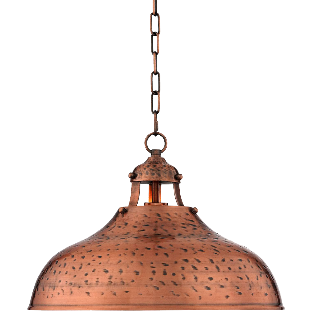 Essex 16wide Dyed Copper Metal Pendant Light