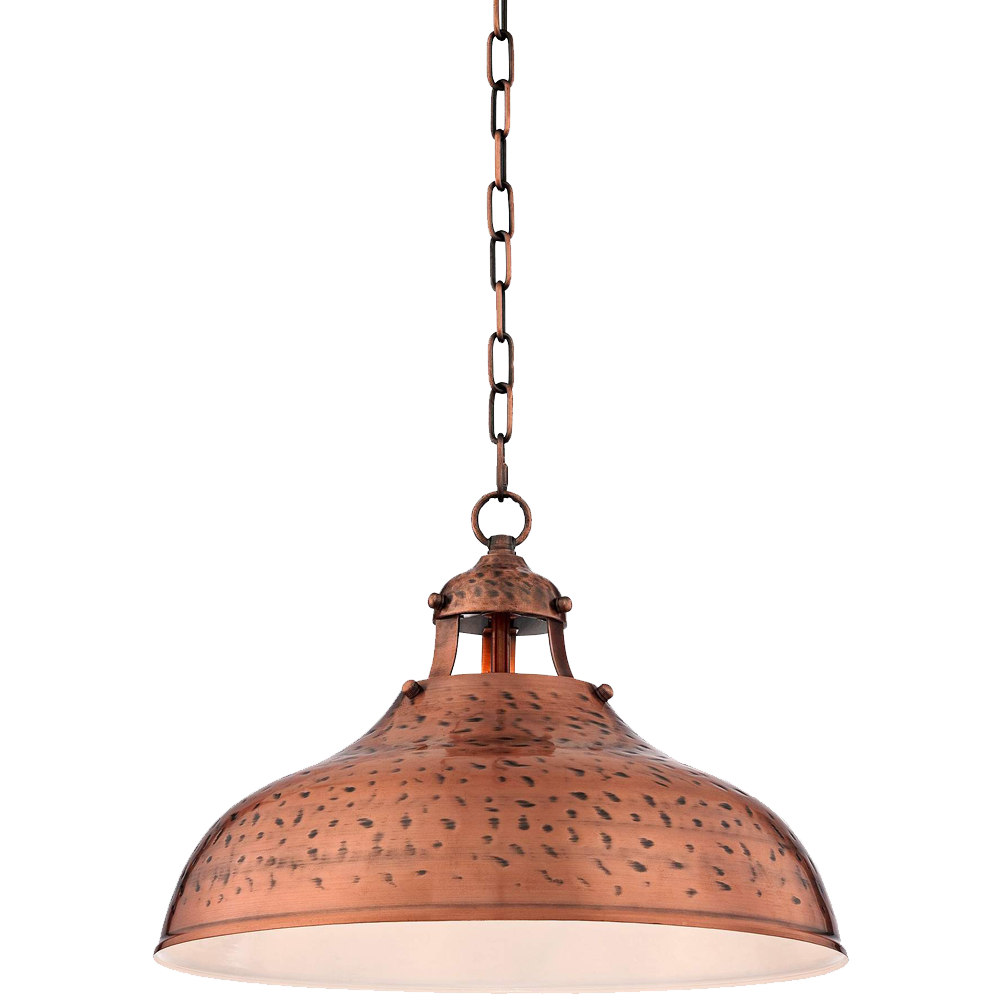 Essex 16wide Dyed Copper Metal Pendant Light