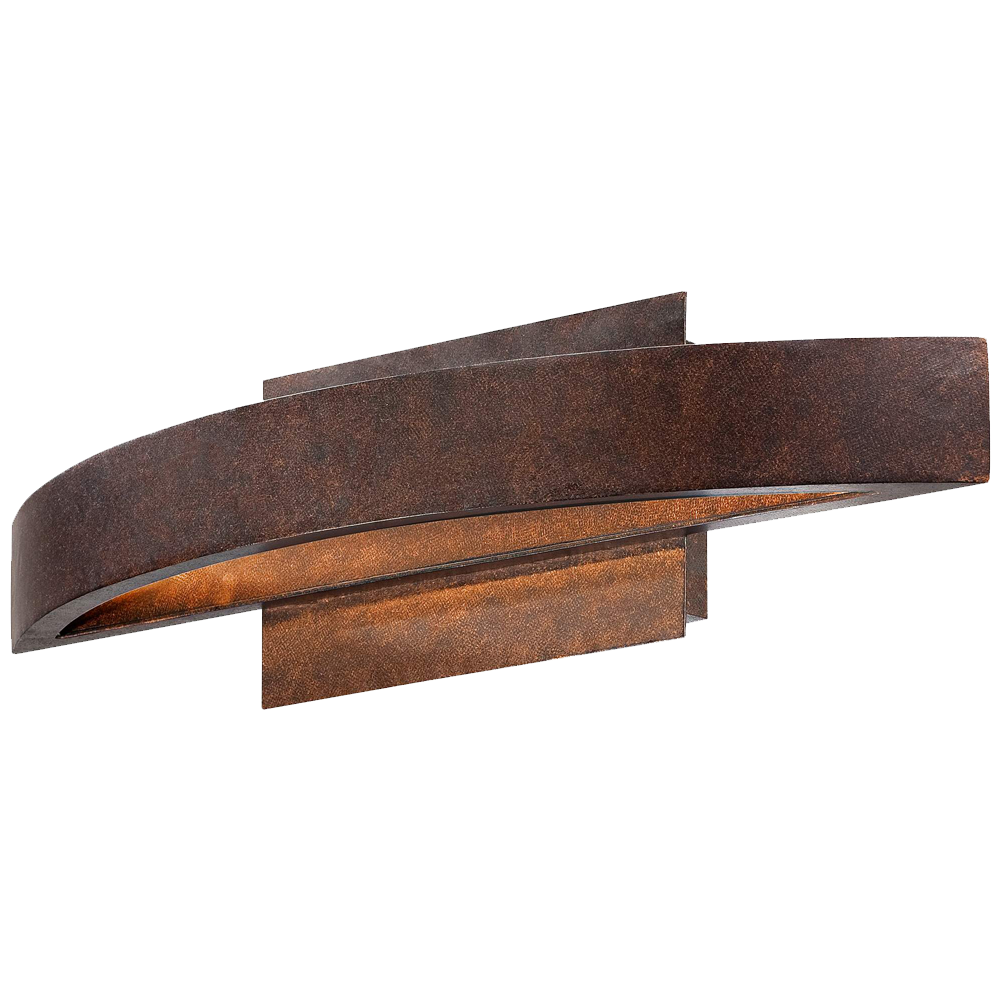 Possini Euro Coppered Arch Indoor Outdoor Led Wall Sconce