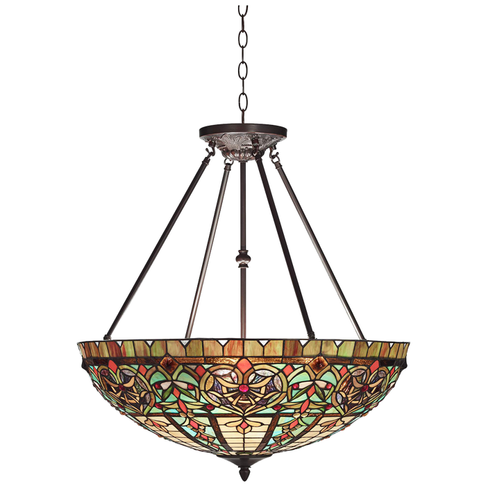 Corazon Bronze 25wide Robert Louis Tiffany Pendant Light