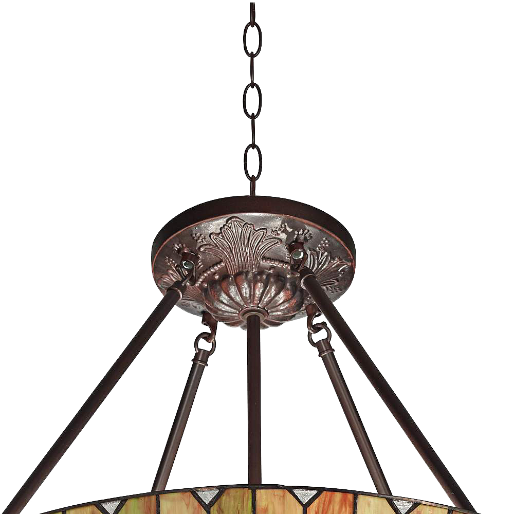 Corazon Bronze 25wide Robert Louis Tiffany Pendant Light