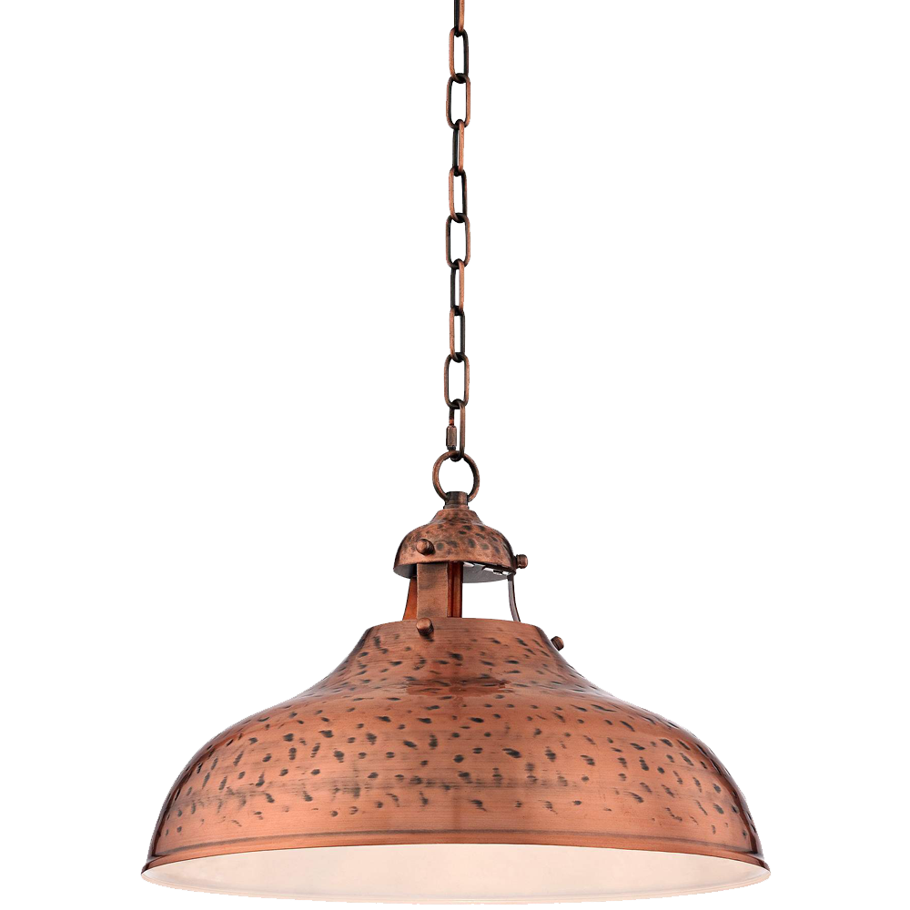 Essex 16wide Dyed Copper Metal Pendant Light