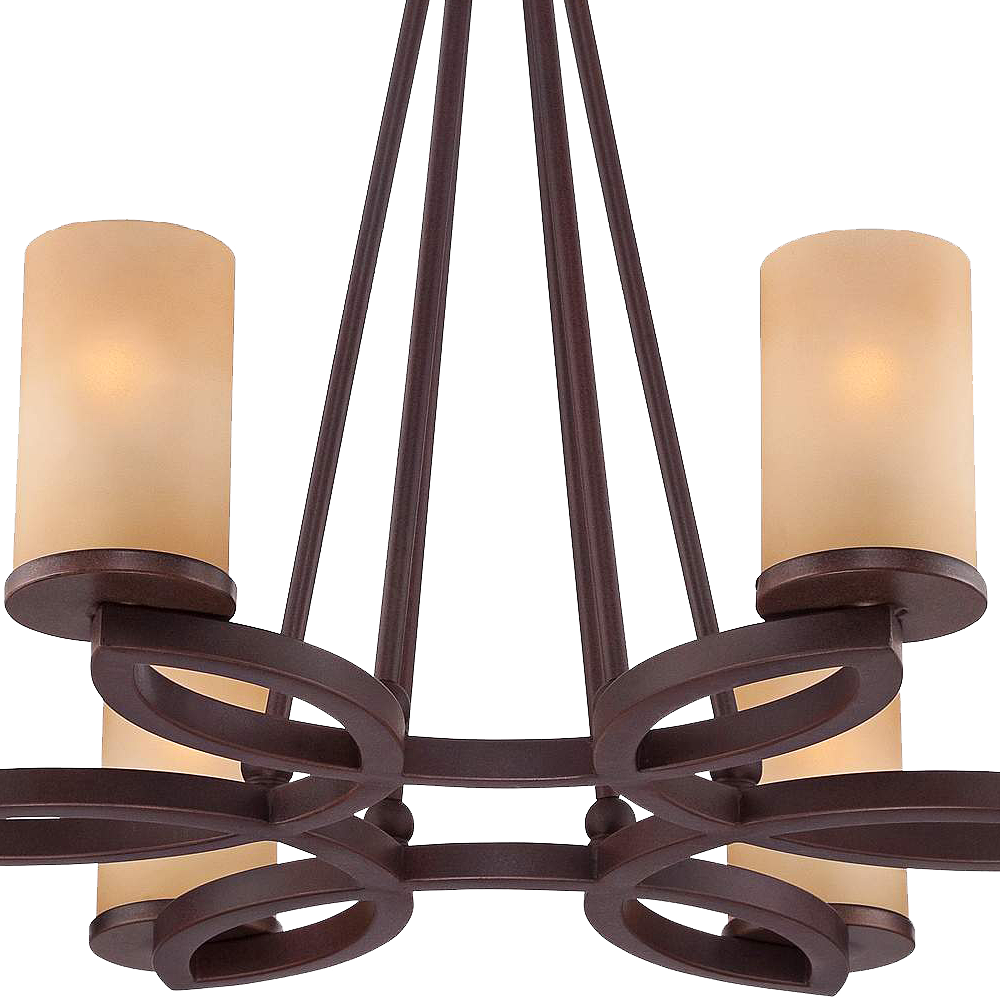 Fairport 6 Light 28wide Bronze Chandelier