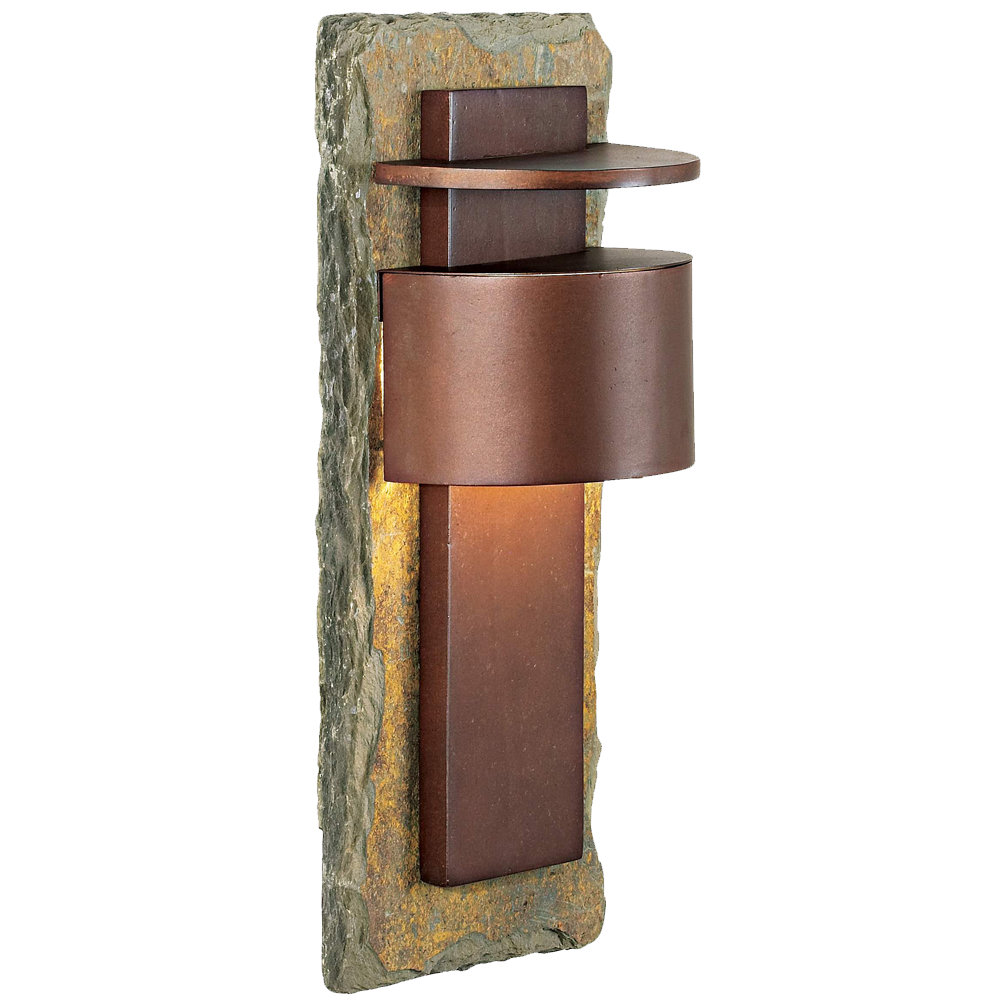 Kembra Slate Copper 19high Outdoor Wall Sconce