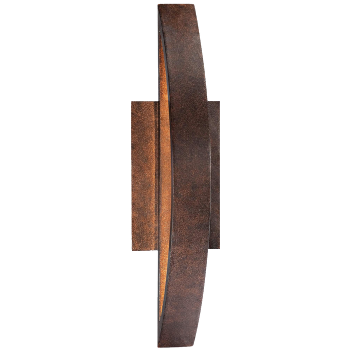 Possini Euro Coppered Arch Indoor Outdoor Led Wall Sconce