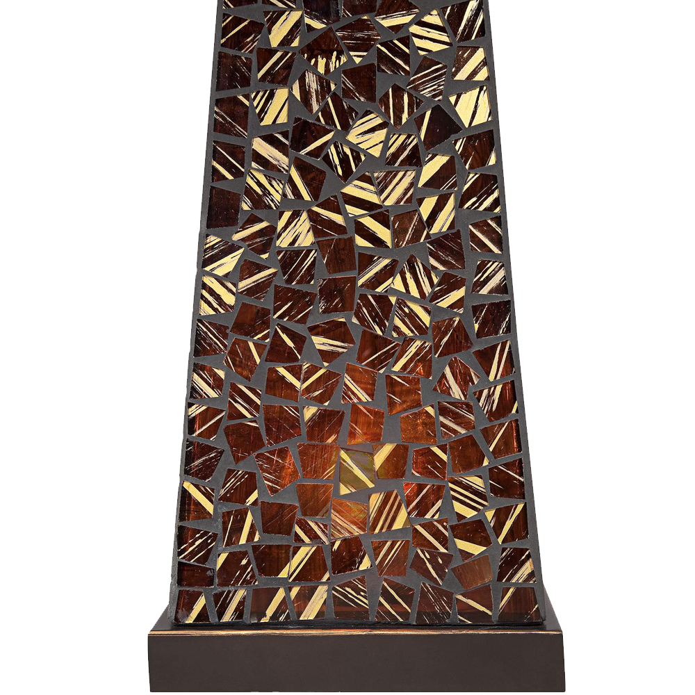Possini Euro Design Lorin Mosaic Tile Nightlight Table Lamp